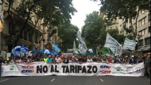 Marchas contra el tarifazo 2019